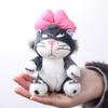Lucifer Plush Keychain Doll Kawaii Bow Lucifer Bag Pendant Plush Lucifer Coin Purse Stuffed Toy Backpack Pendant Birthday Gift