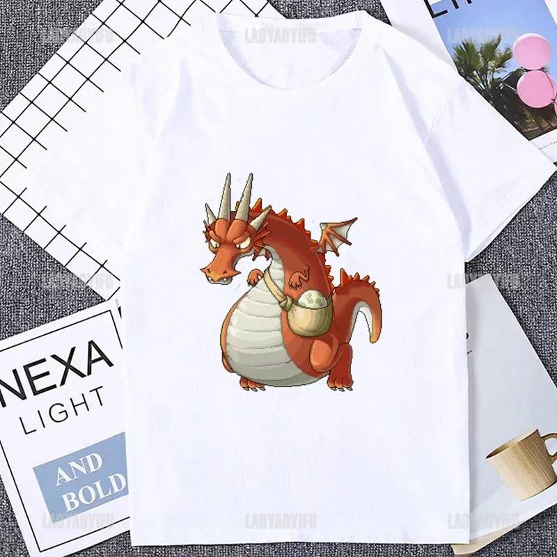 Harajuku MapleStory Kawaii Funny Printed TShirts Buddy Personalize Male T Shirt Korea Style Hot Game Fans Otaku Clothing Hipster