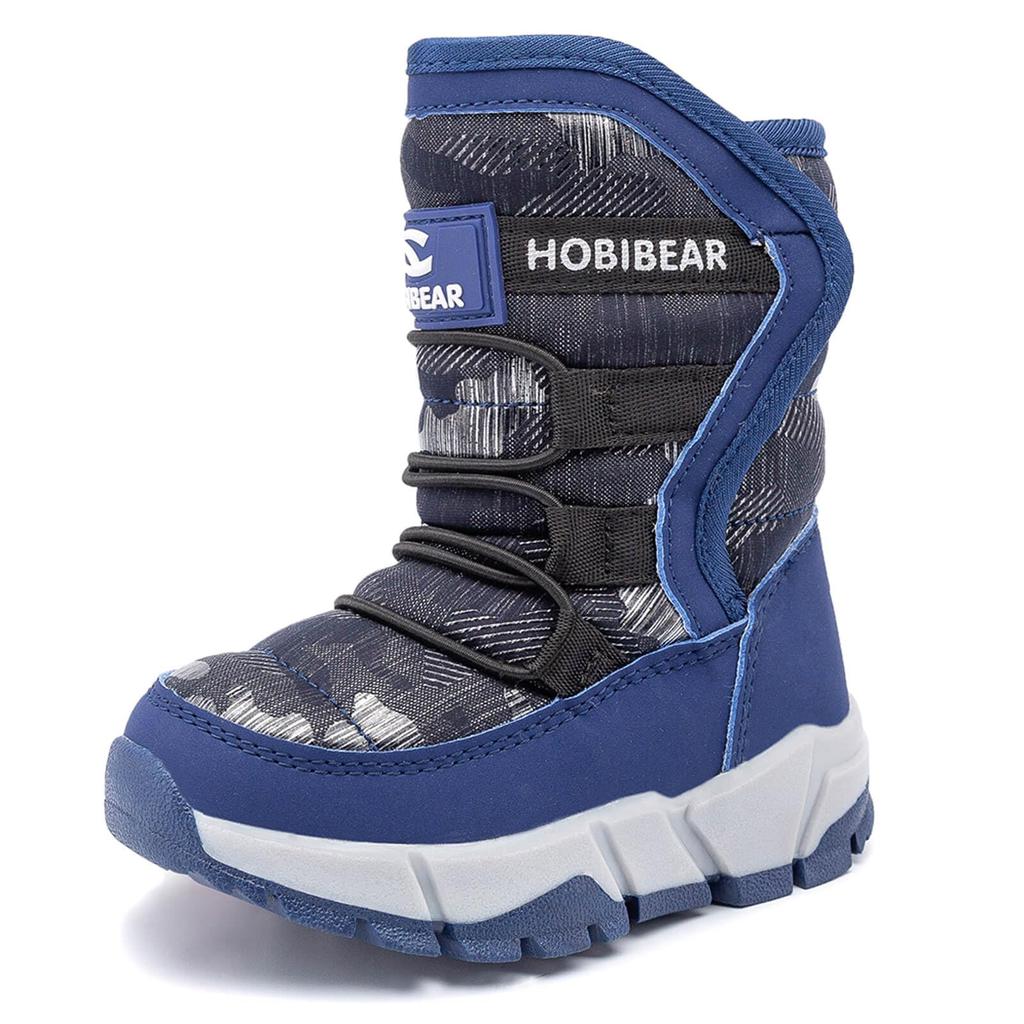 Kumonise Snow Junior Waterproof Winter Boots for Snow Size Kids' Boots, Boys' Snowshoes, Girls' Boots, Children's Play, Blue, 22.5