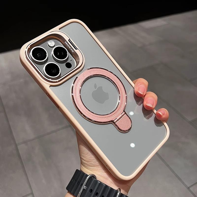 Подходит для iPhone17 Прозрачный Магнитный Объектив Двойной Кронштейн Чехол для Мобильного Телефона Apple 16 Защитная Пленка для Объектива 15