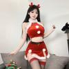 Сексуальное нижнее белье лось рождественская униформа костюм зайчика пижама костюм женщины