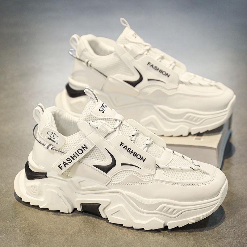 Модные осенние новые мужские кроссовки из сетчатой ткани, дышащая повседневная обувь, модные туфли на платформе для мужчин, удобные спортивные кроссовки для бега, теннисные туфли для мужчин