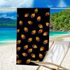 Flame Soccer Emblem Printed Beach Towel, Super Soft Microfiber, Perfect Gift Birthday, for Pool, Beach, Travel, for family and friends