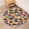 Mario Printed Round Rug Carpet Chair Rug Area Rug Entryway Doormats,for Office Chair Living Room Bedroom Kitchen Room.