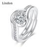 Классическое кольцо Lindon из медного сплава с цирконием, женские ювелирные изделия, свадебный подарок для вечеринки
