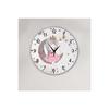 Round Wise Laser Children's Room Clock Retro Wood White 30 Cm