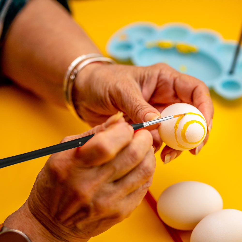 Набор кистей для рисования деталей, 10 шт., профессиональные миниатюрные художественные кисти для рисования, нейлоновые волосы