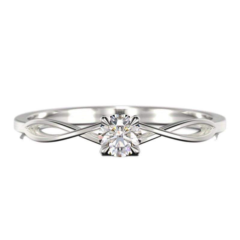 Yun Miao Elegant French Zircon Inlaid Women's Ring