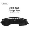 Flannel Dashboard Cover Dash Cover Mat Compatible with Dodge Ram 1500 2500 3500 -2024 2025 Accessories Center Console Dash Board Cover Protector