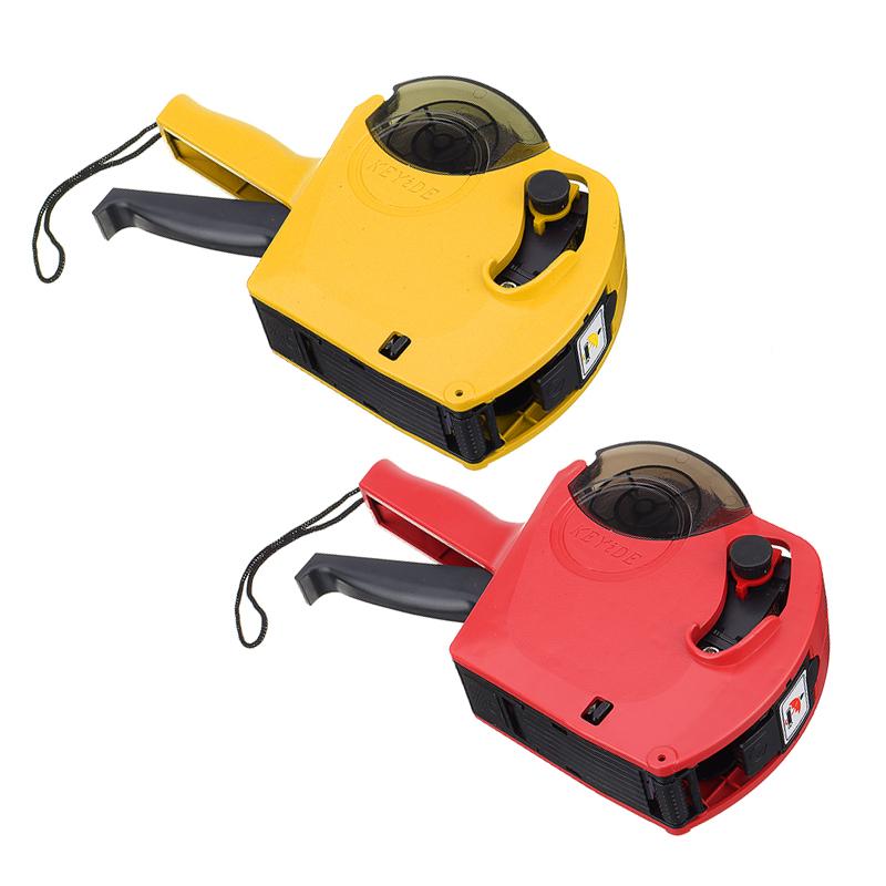 8 Digits Handheld Price Label Gun Plastic Tag Labeller Machine With 4000pcs Lable For Supermarket Shopping Mall