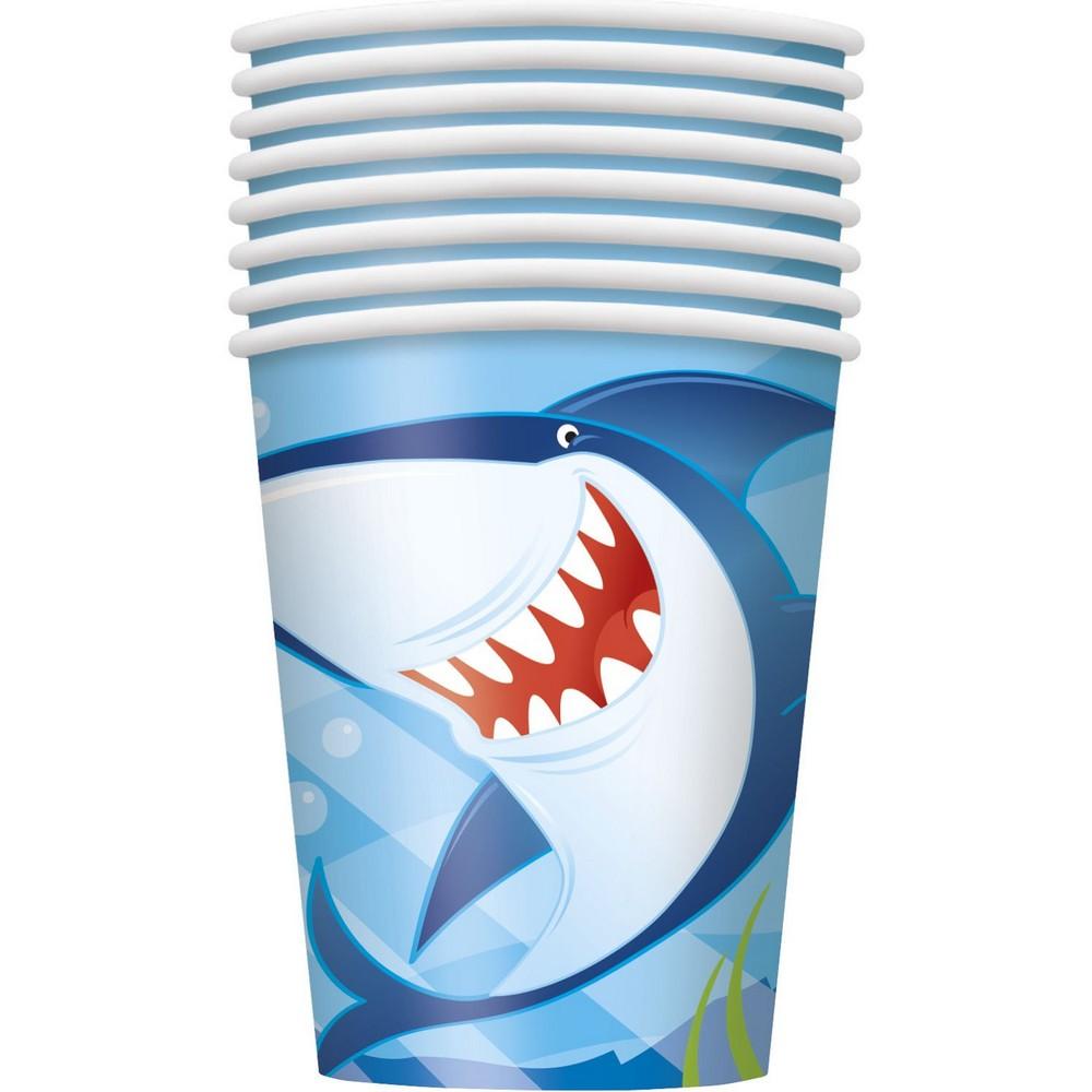 Unique Party Paper Shark Party Cup (Pack of 8)