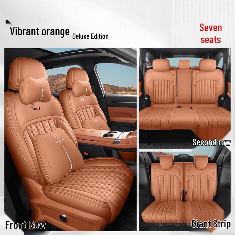 Универсальный всесезонный кожаный чехол на сиденье для Geely Galaxy Starbright 8