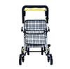 Серебряная автомобильная алюминиевая складная легкая ручная тележка для пожилых людей, стильное сиденье для сидения с функцией блокировки тормоза для покупок