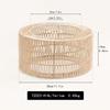 Bohemian Style Weave Lampshade Paper-made Light Cover Fashion Hanging Lamp Shade  for Bedroom