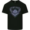 Vintage Motorcycle Biker Skulls Motorbike Kids T-Shirt Childrens