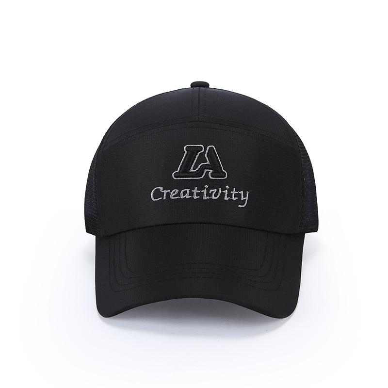 Men'S Breathable Mesh Cap Mesh Cap Embroidered Alphabet Baseball Cap Sunscreen Shade Cap Outdoor Versatile Tide