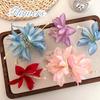 Hawaiian Flower Hair Clip/Claw for Women Artificial Floral Shark Clip Lily Barrettes Hairpin Accessories Vacation Beach Gifts