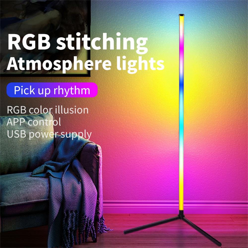 KBB-20 2 шт. настенный угловой звукосниматель RGB атмосферный светильник L-образное основание сращивание напольный светильник