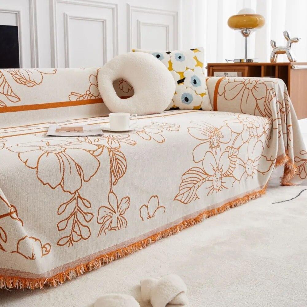 Чехол для дивана с цветочным принтом, одеяла, большое одеяло для кемпинга, пикника, отдыха, пляжное полотенце, дорожный коврик, коврик для дивана