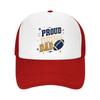 Vintage Football Dad Pride Badge Mesh Baseball Cap Casual Hat Outdoor  For Womens Unisex FeUnisex