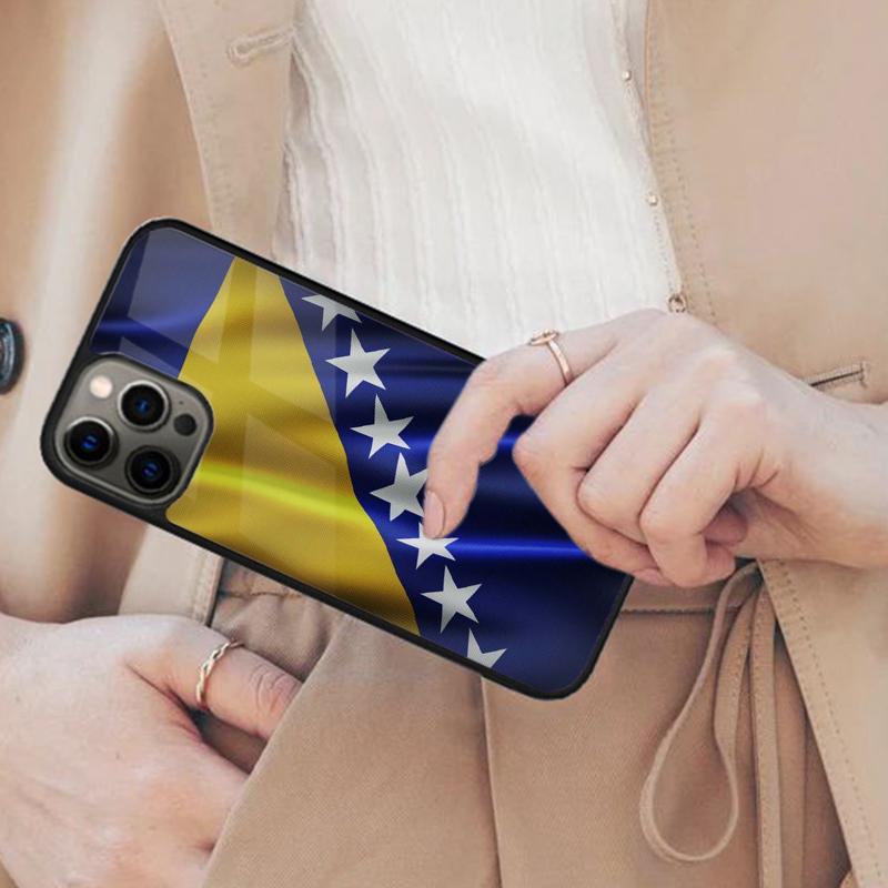 Чехол для телефона с магнитом Bosna Splash, флаг Боснии, для APPLE iPhone 17 Air 16 14 13 12 Pro Max 15 Plus, поддержка беспроводной зарядки MagSafe