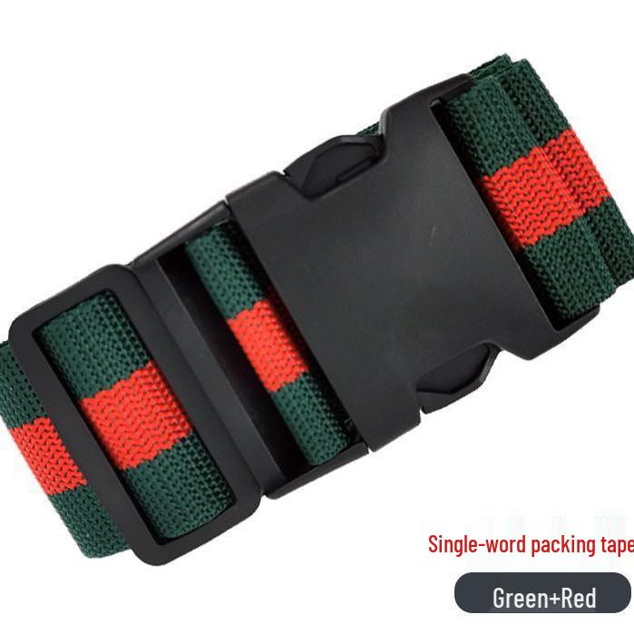 Однословный ремень для багажа с пряжкой: Надежный упаковочный ремень с фиксацией для чемоданов и тележек для трансграничных путешествий