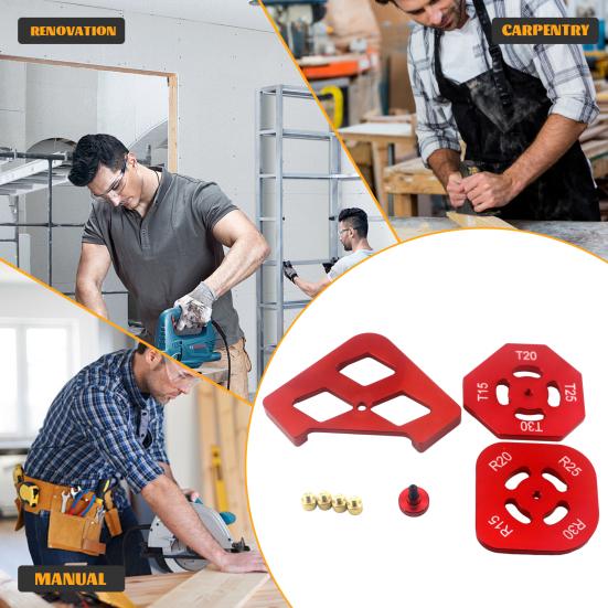 Инструмент для обрезки кромок Шаблоны для фрезерования Алюминиевый сплав R-образный уголок T-образный уголок Шаблон для формирования кромок Угловой зажим