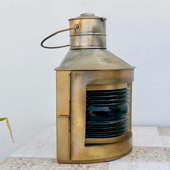 Набор из 2 морских латунных масляных фонарей, морской латунный бортовой огонь, коллекционный корабельный фонарь, морская масляная лампа, настраиваемый фонарь 27,94 см