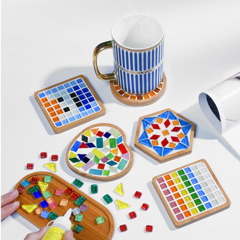 Деревянный поднос для мыла, туалетный столик, органайзер для бутылок, держатель, круглый квадратный лоток для хранения ювелирных изделий для свечей для ванной комнаты