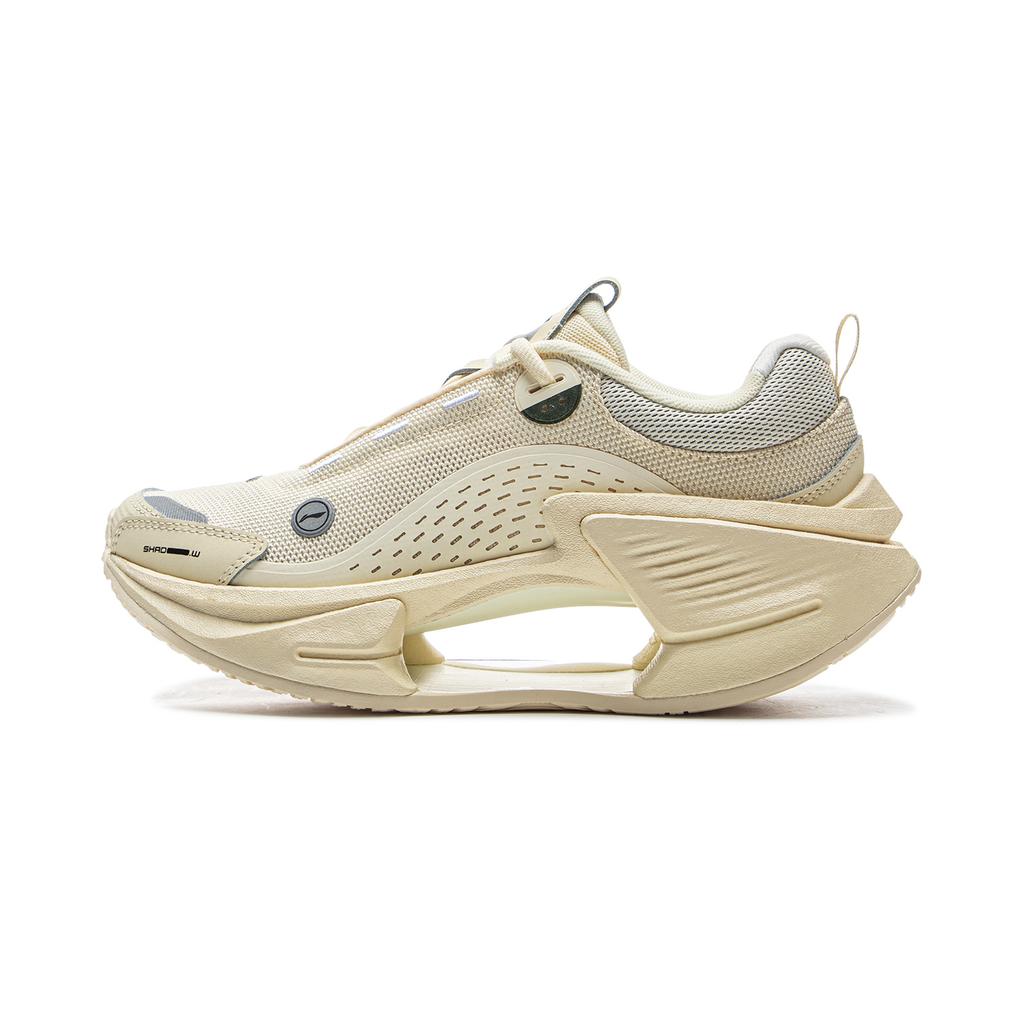 Li Ning Shadow CRC Скользкие Упругие Низкие Повседневная Обувь Женская Бежевый AZGV050-2