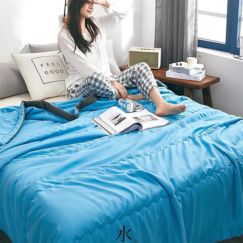 Новый летний плед для кровати Легкий тонкий плед для жаркой погоды Летнее одеяло с кондиционером