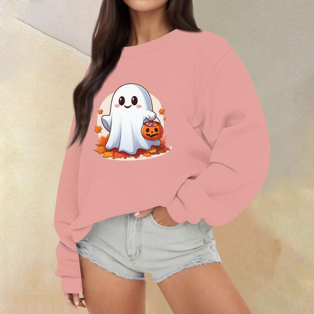 Женские топы осень-зима, женские толстовки с длинным рукавом, повседневные топы свободного кроя с круглым вырезом