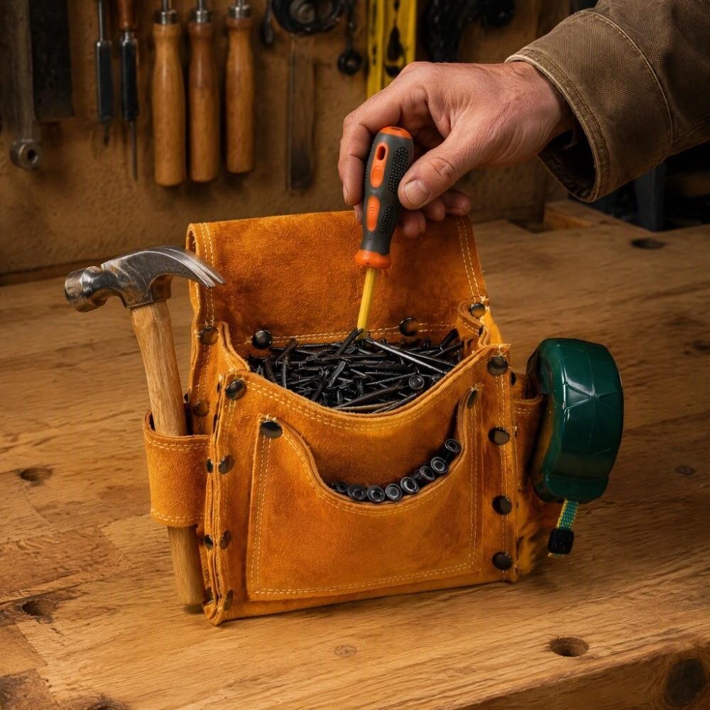 Portable Tool Belt Yellow Drill Bag Durable Waist Tool Bag Construction