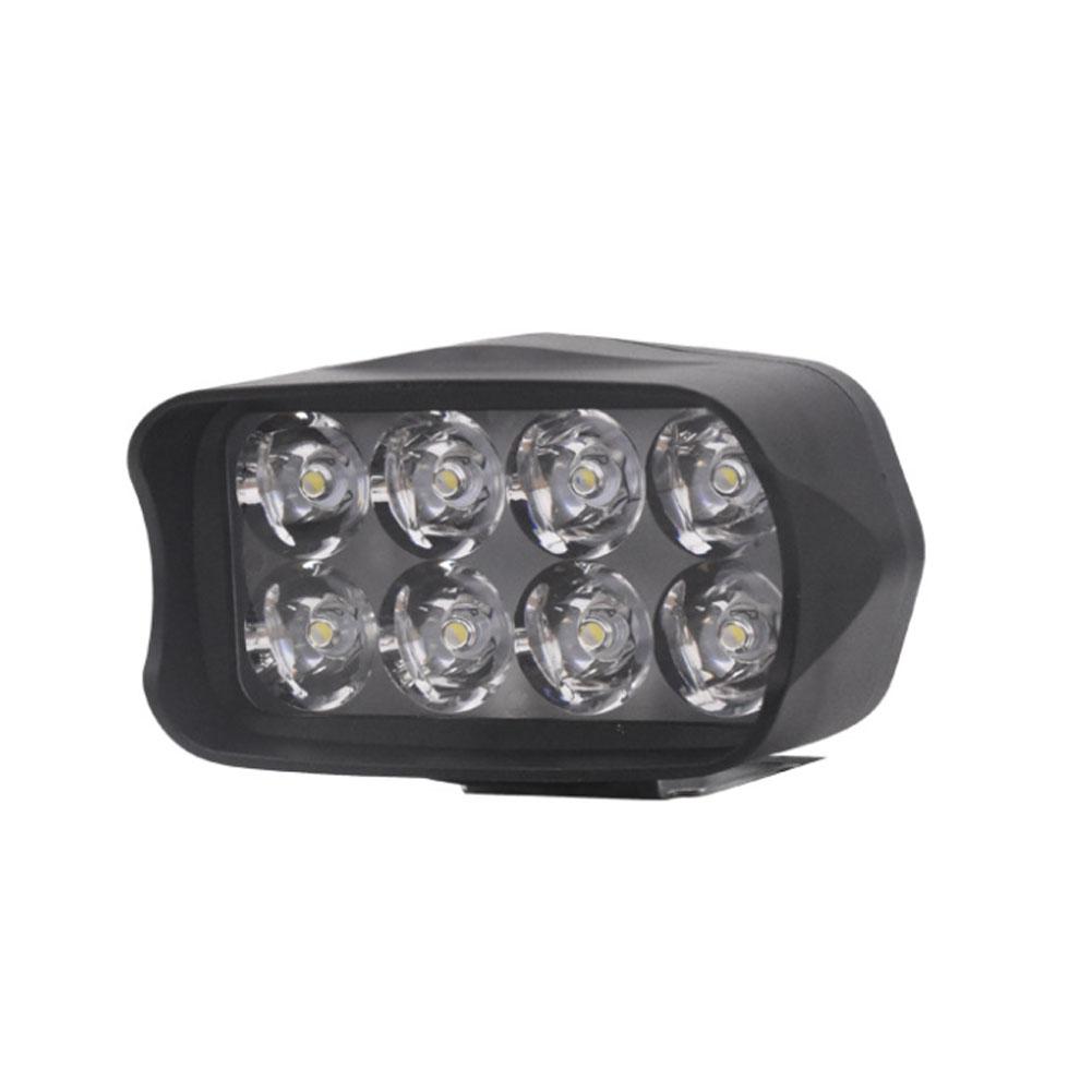 Motorcycle Car Super Bright 8 LED Light Headlight Spotlights 12V Work Light Headlamp Waterproof Off-road Light Fog Vehicles X0A5