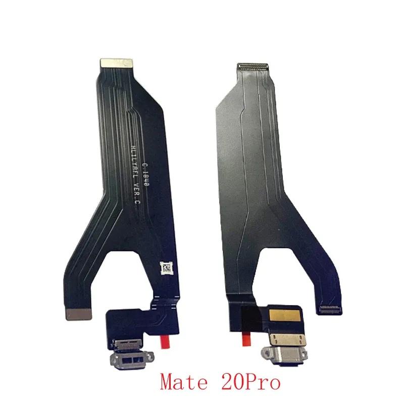 Шлейф разъема зарядки для Huawei Mate 30 Pro Mate 20 Pro 20X 10 Pro V30 Шлейф USB-платы Док-станция для зарядки Ремонтные детали