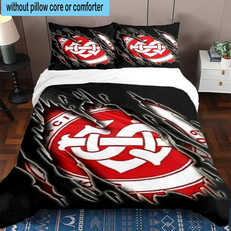 3pcs SC Internacional1 Printed Bedding Set Duvet Cover Closure Includes 1 Duvet Cover & 2 Pillowcases Bedding Sets Home Decor Gifts
