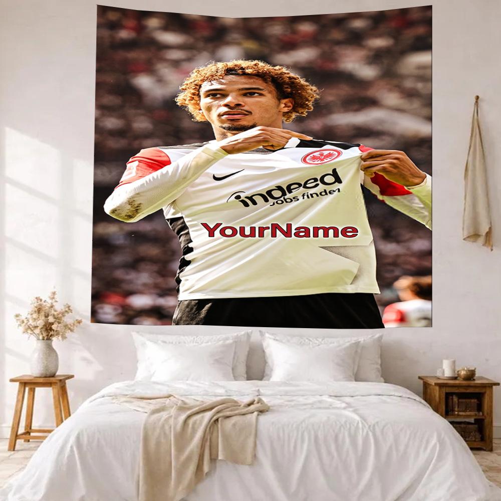 Eintracht Frankfurt Custom Your Name Wall Decor Tapestry Art For Pet Memorial Birthdaywedding Party Backdrop Family Gift
