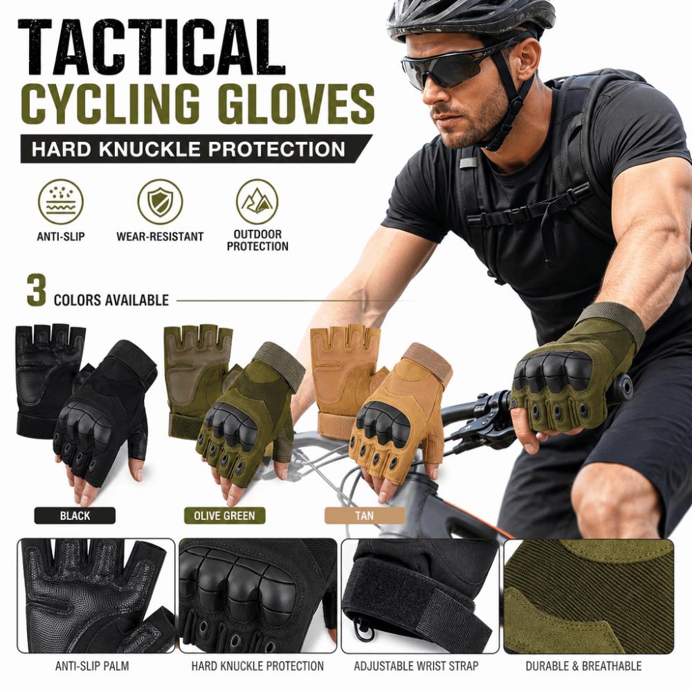 Anti-Slip Motorcycle Gloves Fingerless Gym Training Gloves Unisex MTB Cycling Gloves Hunting