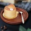 Simple Wooden Tray Ebony Solid Wood Tableware Tea Tray Household Hotel Wooden L Snacks Bread Plate Meal