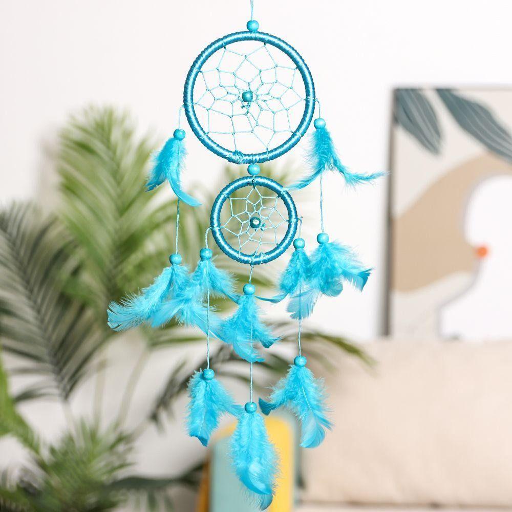 Style Catching Up Handmade Tapestry Dream Catcher Feather Weaving Wind Chimes Feathers Wall Hanging