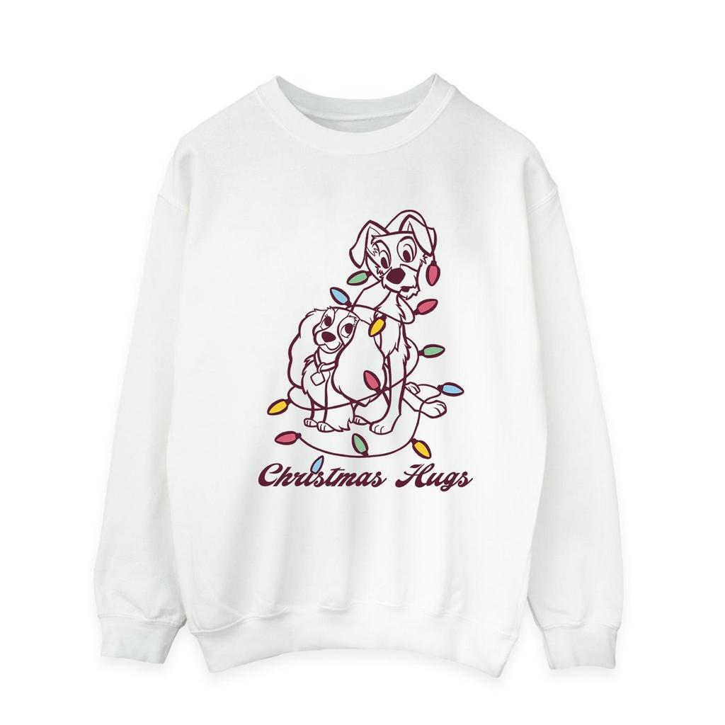 Disney Mens Lady And The Trump Christmas Hugs Sweatshirt