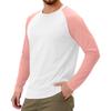 Мужской спортивный топ с длинным рукавом реглан контрастного цвета