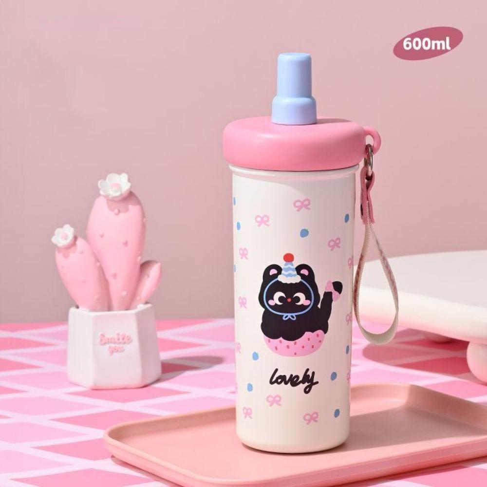 600ML Vacuum Cup 316 Stainless Steel Tumbler Portable Insulated Cup Office Workers