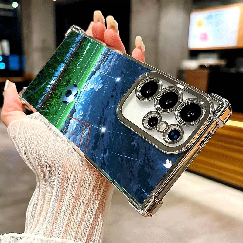 Дизайн Футбольный Мяч Покрытие Чехол Для Телефона Для Samsung Galaxy S24 S25 FE S26 Edge S23 Ultra S22 S21 Plus S20 Противоударный Airab
