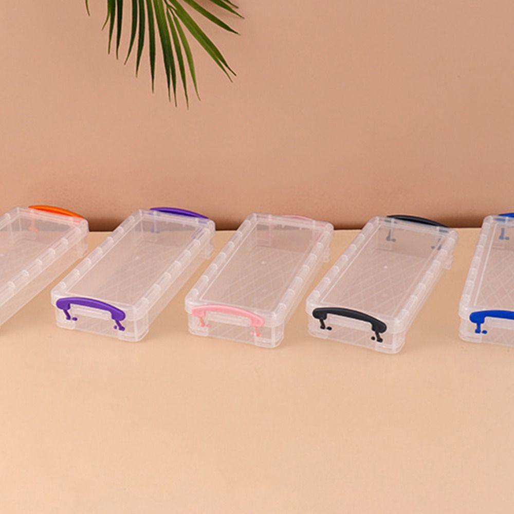3/6-layer Paintbrush Box Watercolor Stationery Storage Box Portable Plastic Box School Supplies