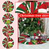 Christmas Digital Printed Christmas Tree Skirt Party Christmas Tree Decoration Bottom Apron Tree Skirt