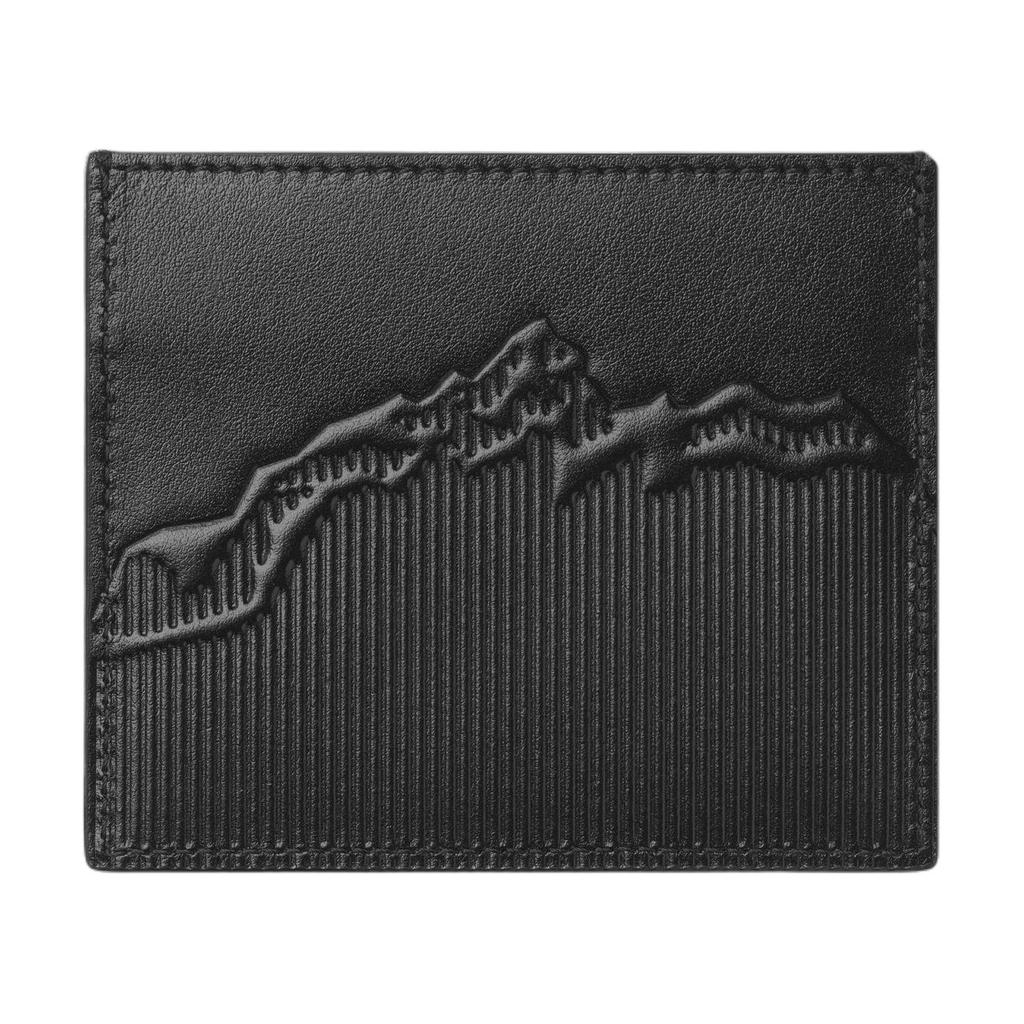 Montblanc Meisterstück Шестиугольная Белая Звезда Логотип Тисненый Mont Blanc Узор Кожаный Держатель для Карт Мужской Держатель для Карт Черный 198299