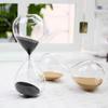 15/30 Minutes Glass Time Hourglass Timer Transparent Crafts Decoration Nordic Glass Droplet Gift