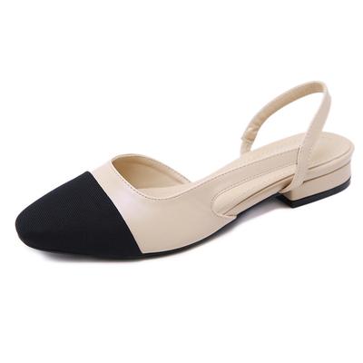 Универсальная обувь на плоской подошве, женские сандалии, нескользящие мягкие туфли для отдыха, женские туфли на толстой подошве, на низком каблуке для девочек