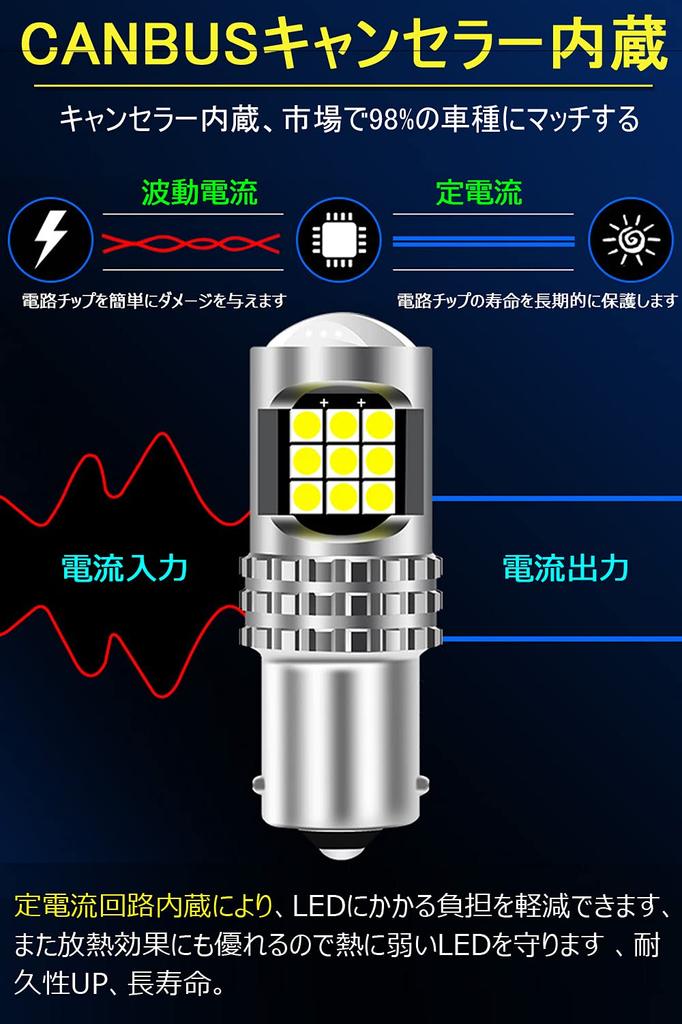 S25 LED Single White 180 Degree Pin Angle Brake Lamp 1156 G18 BA15S P21W